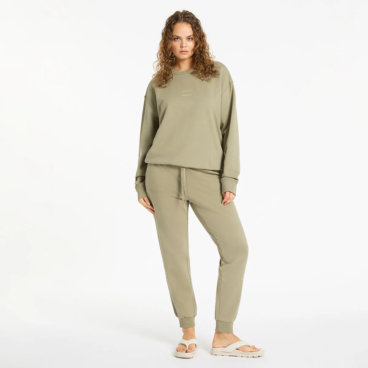 Could Be Nice Logo - Women's Classic Crew / Washed Sage - Image 6