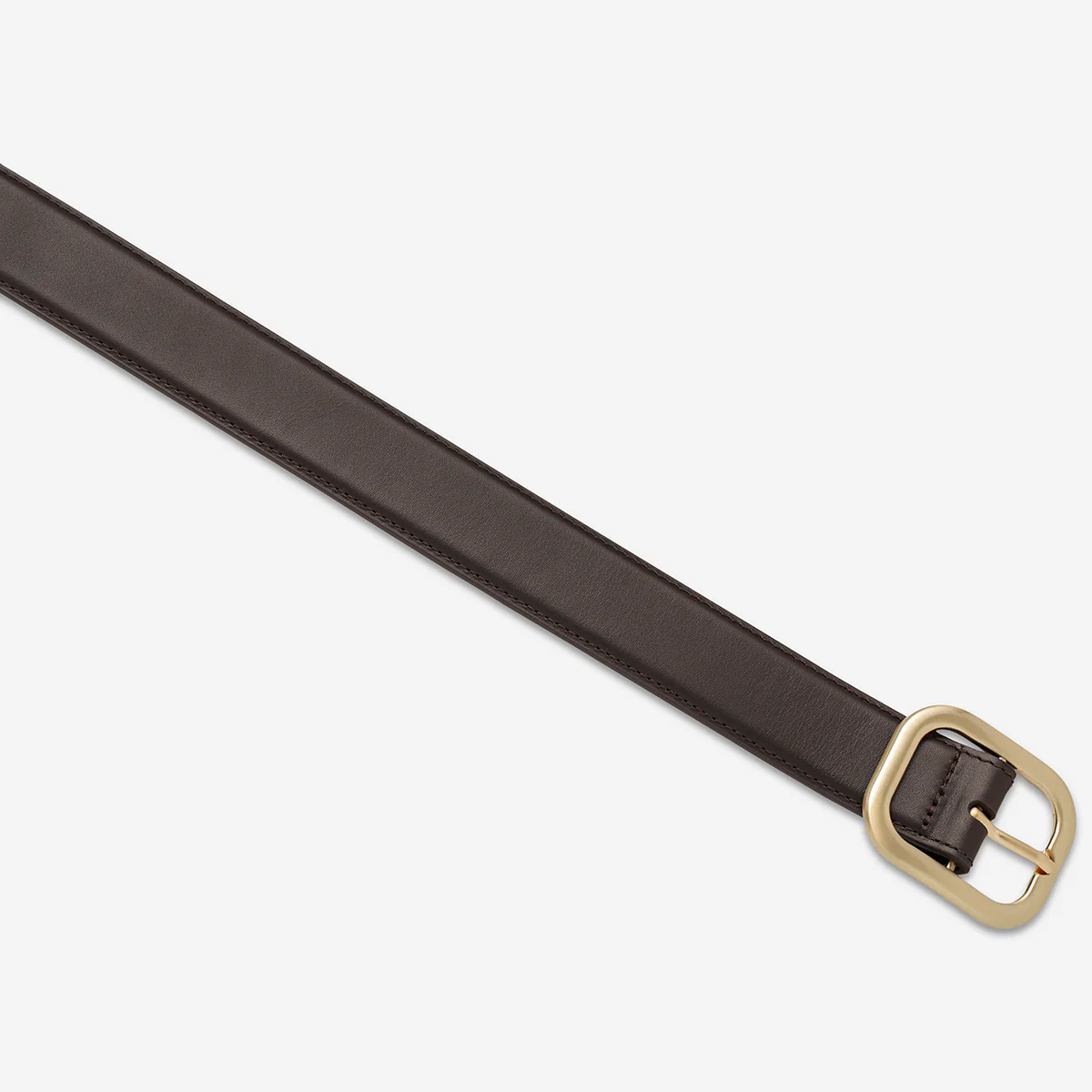 Falling Quiet Belt - Choc Nappa/Gold - Image 4
