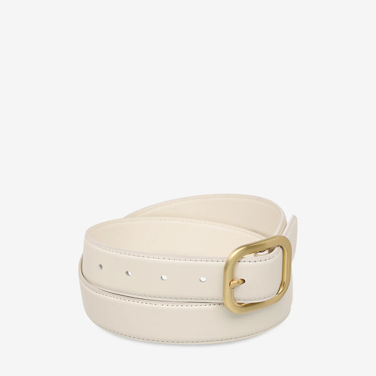 Falling Quiet Belt - Ivory Nappa/Gold - Image 3