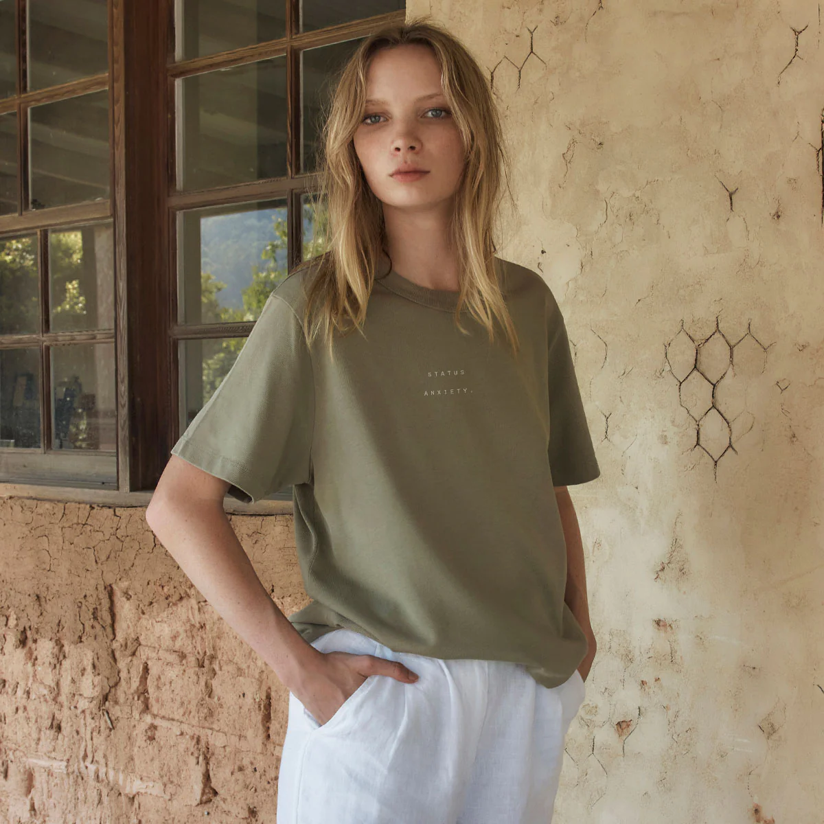 Feels Right Logo - Women's Tee / Washed Sage - Image 7
