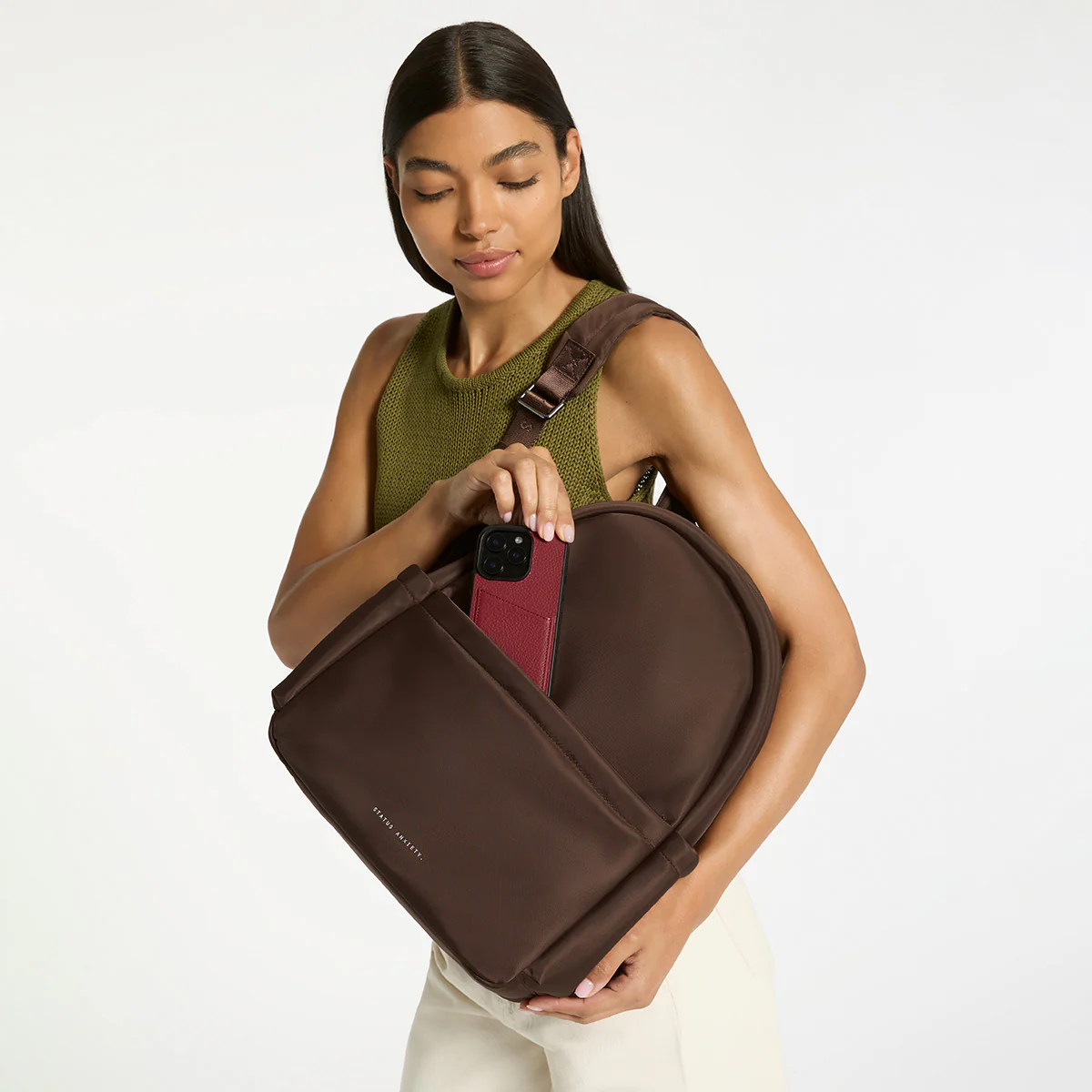 Frankie Recycled Bag - Truffle - Image 7