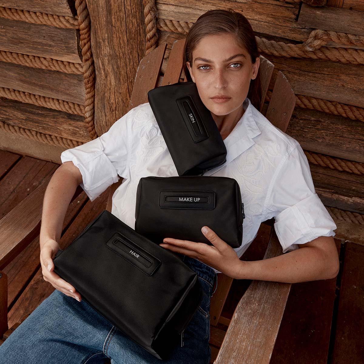 Hunter Recycled Toiletry Bag Bundle - Black - Image 5
