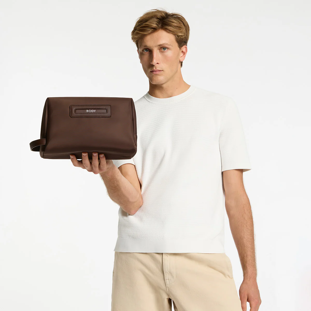 Hunter Recycled Toiletry Bag Large - Truffle - Image 7
