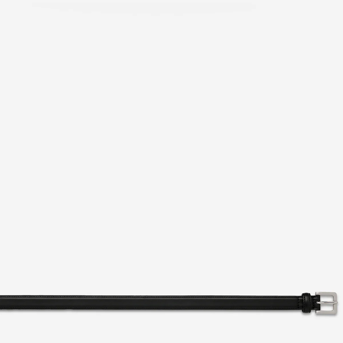 In Your Eyes Belt - Black Nappa/Silver - Image 5