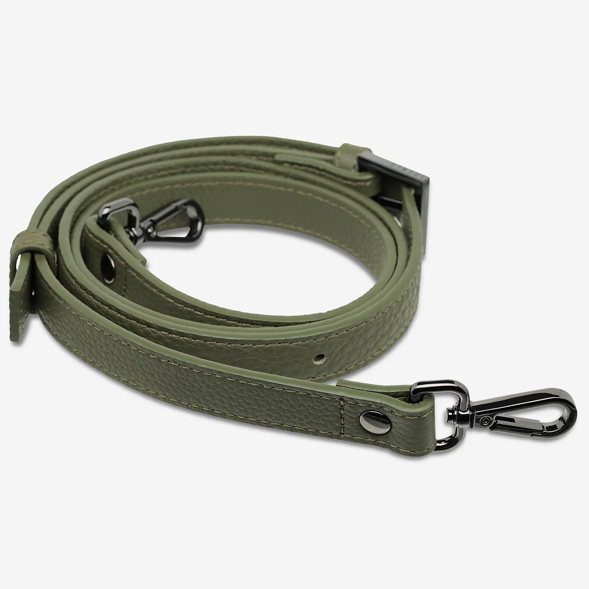 Leather Strap Thin - Khaki - Image 2