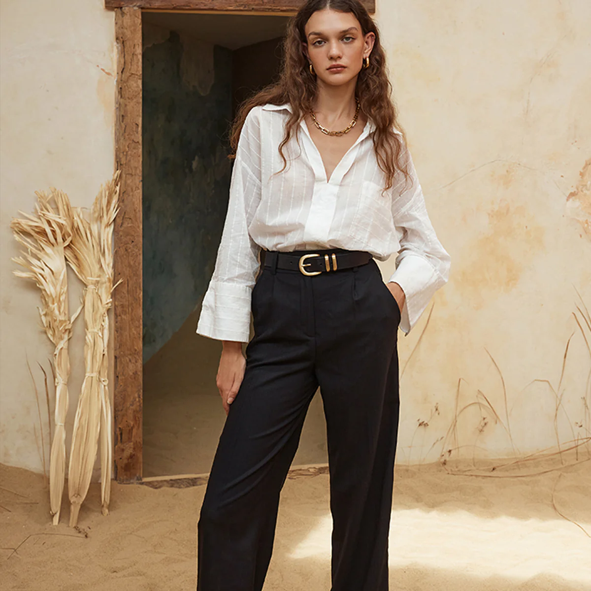 Let It Be Belt - Black/Gold - Image 9