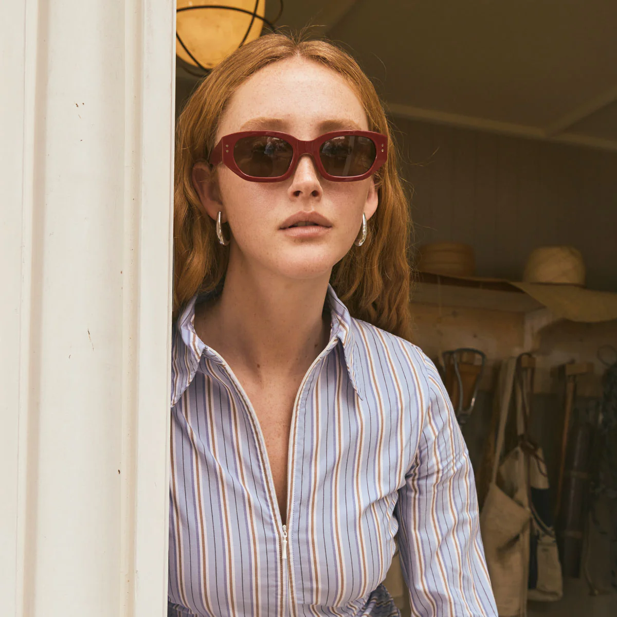 Luna Sunglasses - Cherry - Image 7