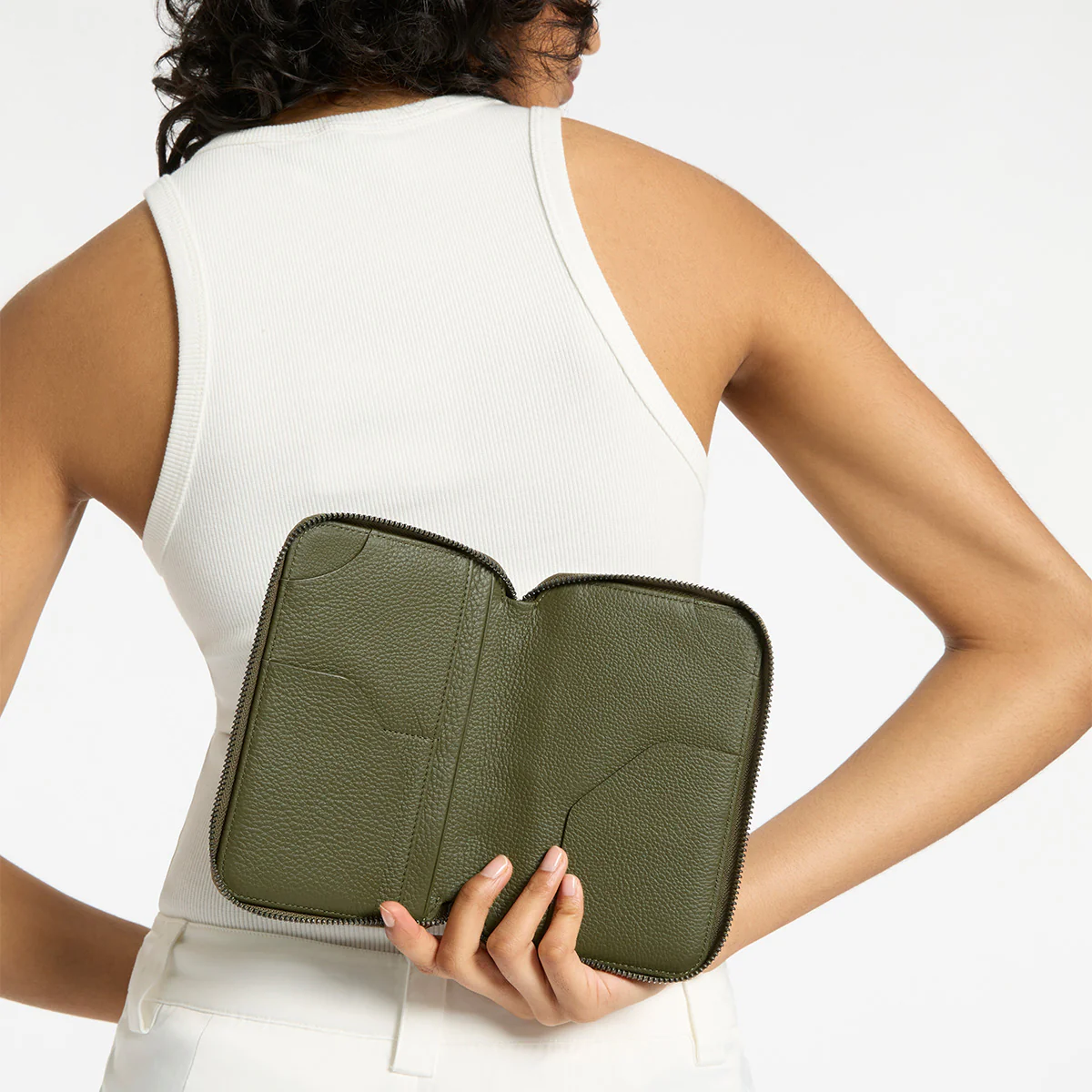 Nowhere To Be Found Passport Wallet - Khaki - Image 2