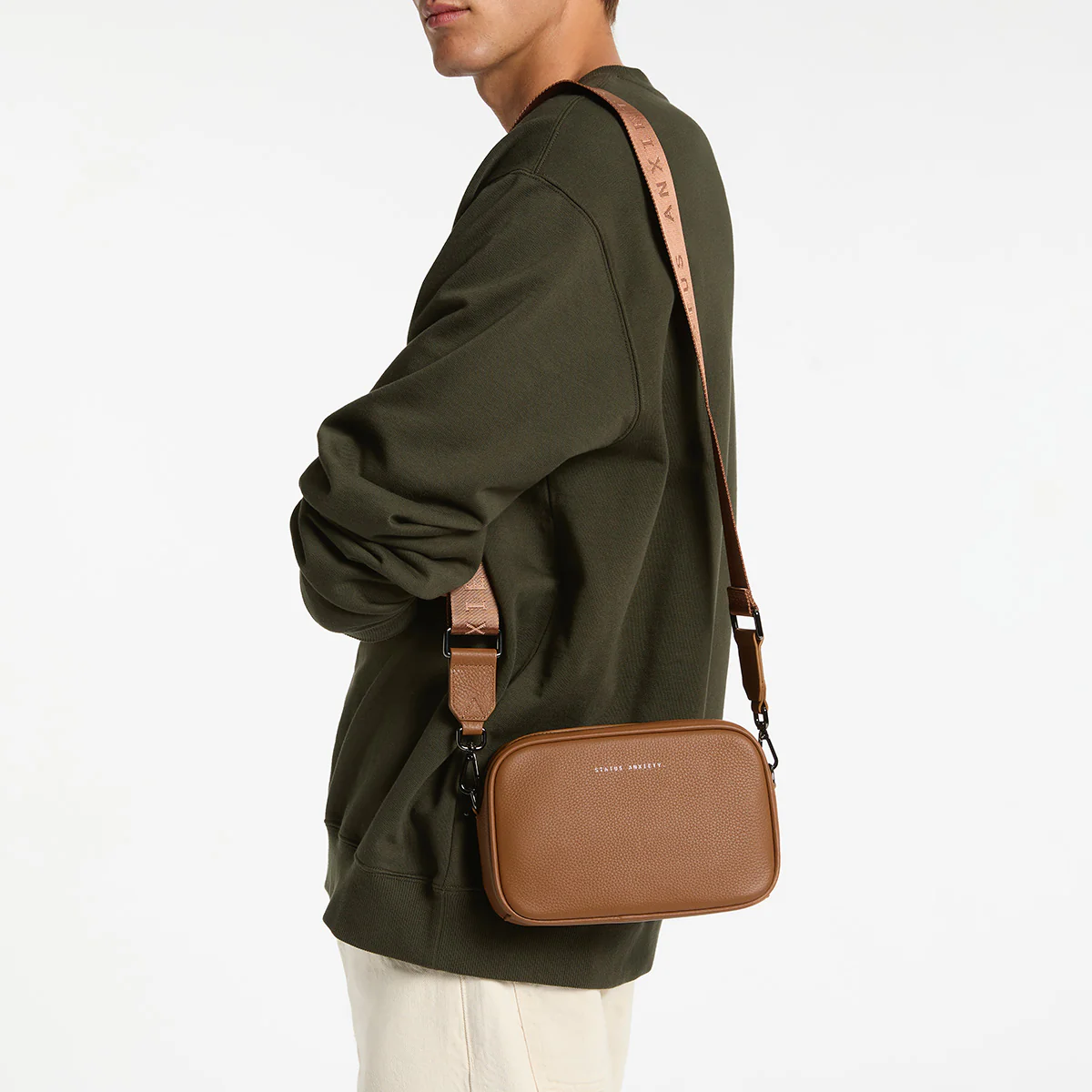Plunder Bag With Dual Straps - Camel - Image 18