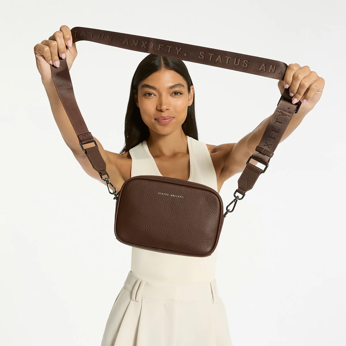 Plunder Bag With Dual Straps - Cocoa - Image 2