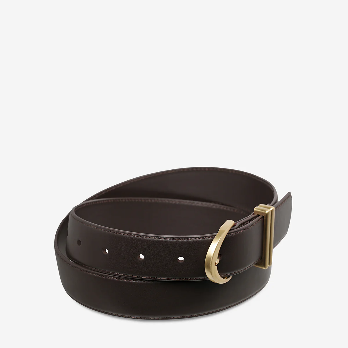 Under Your Spell Belt - Choc Nappa/Gold - Image 3