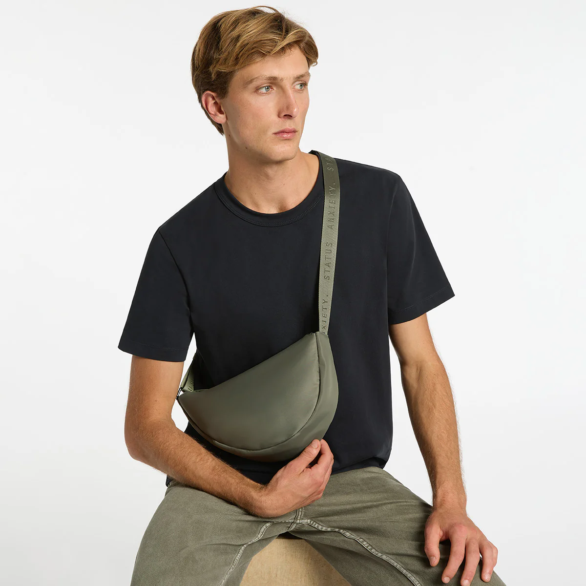 Zuzu Recycled Bag - Olive - Image 10